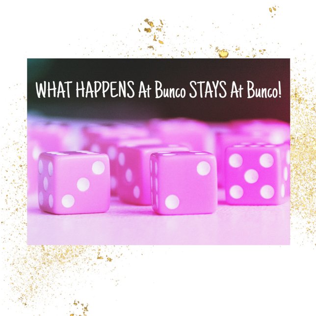 Bunco Rosa Dice Party Inbjudningar (Skapare uppladdad)