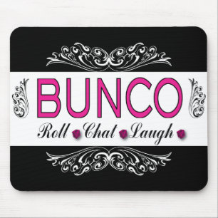 Bunco rulle, chatta, skratt i rosor som är musmatta