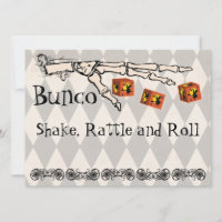 Bunco - Skeleton Hand-inbjudan