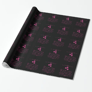 Bunco som slår in papper - liv är kort, honey. presentpapper