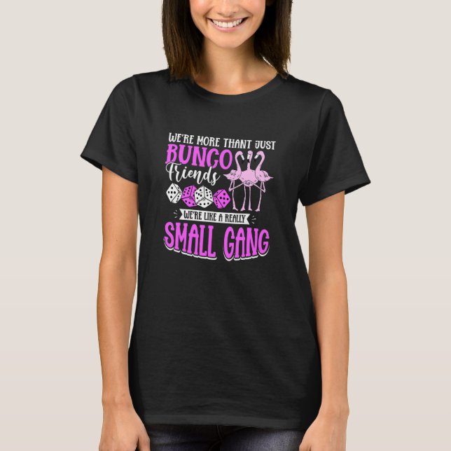 Bunco-spel Flamingo För En Bunco-tjej T Shirt (Framsida)