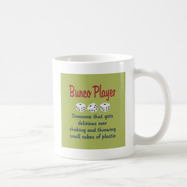 Bunco spelare - definition kaffemugg (Höger)