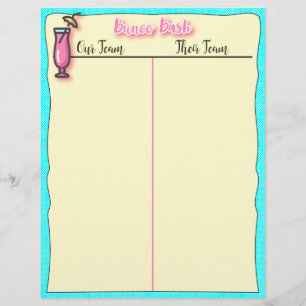 Bunco Tally Lakan - Rosa Tropical Beach Drink