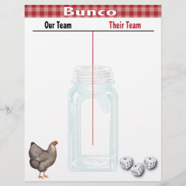 Bunco Tally Score Lakan Land Western Red Check