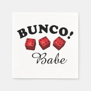 Bunco tärning och Babetext Pappersservett