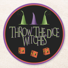 Bunco Throw Dice Underlägg Papper Rund