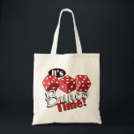 Bunco TIme Tygkasse<br><div class="desc">Bunco börjar med en rulle!  Vilken roligt visuell för en favoritspelkväll.</div>