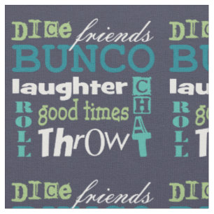 Bunco Tunnelbanan Art Novelty Blue Mönster Fabric Tyg