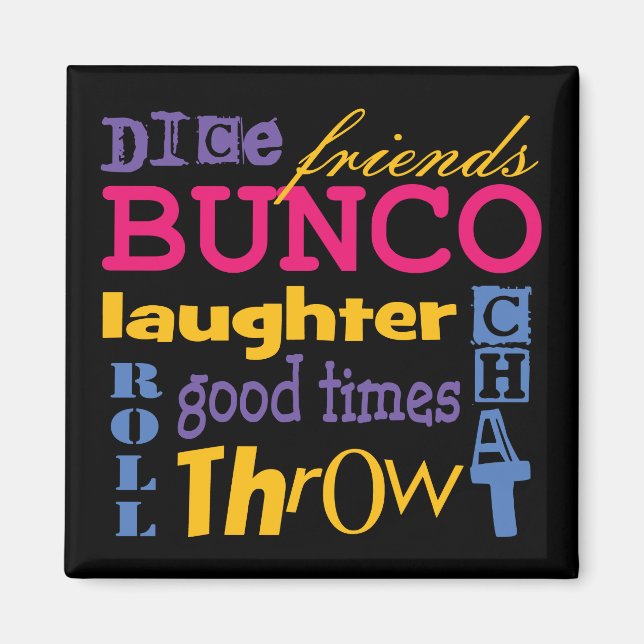 Bunco Tunnelbanan Modern Art Design by Artinspired Magnet (Framsidan)