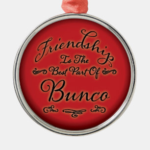 Bunco vänskap julgransprydnad metall