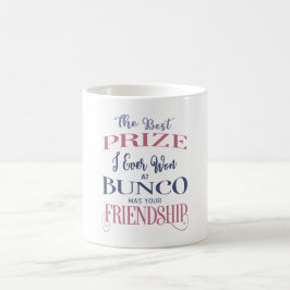 Bunco Vänskap Typography Rosa Lila Kaffemugg