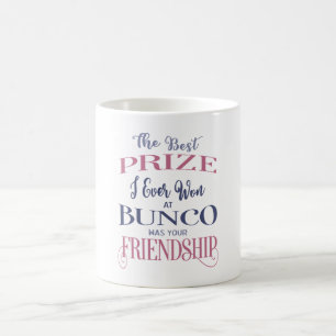 Bunco Vänskap Typography Rosa Lila Kaffemugg