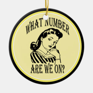 Bunco vilken Number är oss på #2 Julgransprydnad Keramik