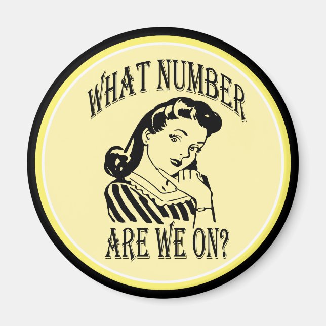 Bunco, vilket nummer är vi på nummer 2 magnet (Framsidan)