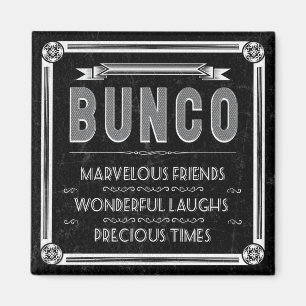 Bunco Vintage Typografi Magnet
