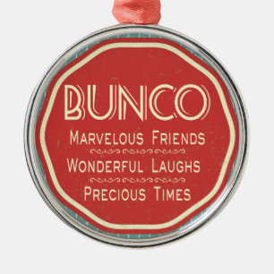 Bunco vintageEmblem Julgransprydnad Metall