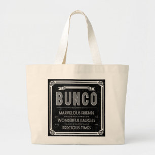 Bunco vintagetypografi jumbo tygkasse