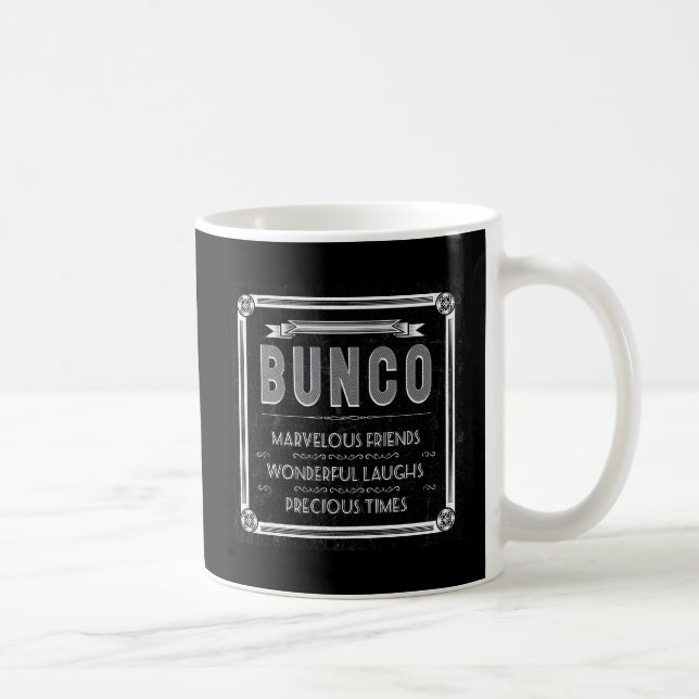 Bunco vintagetypografi kaffemugg (Höger)