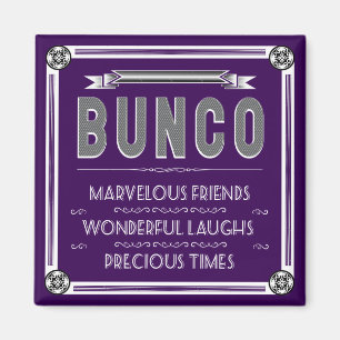 Bunco vintagetypografi magnet