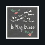 Bunco Winter Helgdag jul Party Pappersservett<br><div class="desc">Det är årets mest underbara tid att spela Bunco. Den kommande vinterjultemat helgdag Bunco party tillbehör.</div>