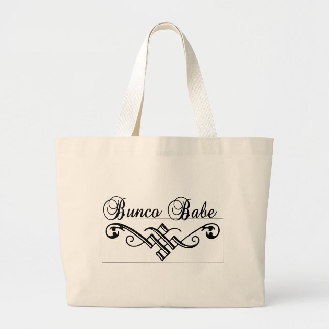 buncobabe med svart bokstäver jumbo tygkasse (Framsidan)