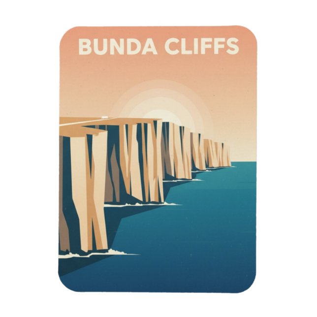 Bunda Cliffs Australia Magnet (Vertikal)