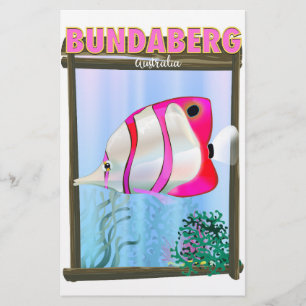 Bundaberg Australia-reseaffisch Brevpapper
