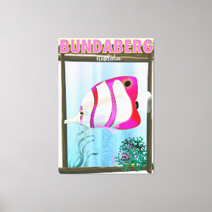 Bundaberg Australia-reseaffisch Canvastryck