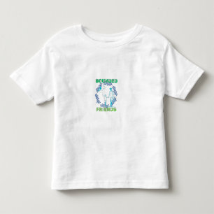Bundade vänner som går tillsammans t shirt