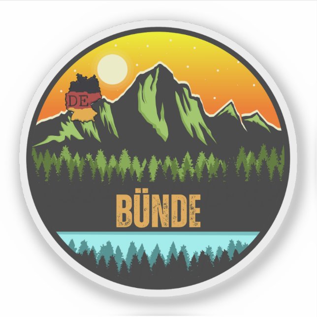 Bünde, Tyskland Klistermärken (Framsida)