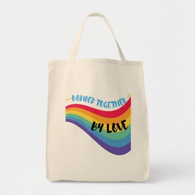 Bunden av kärlek totes shopping bag tygkasse (Framsidan)