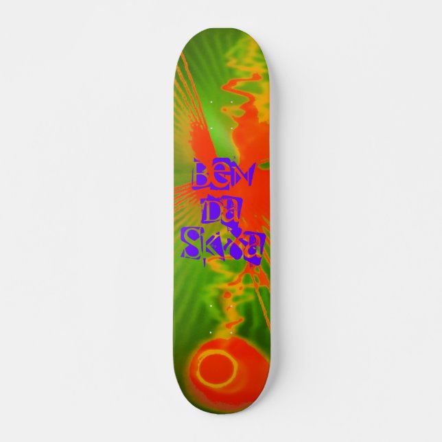 bunden hett skateboard bräda 19,5 cm (Framsida)