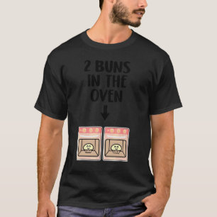 Bunden i Oven Twillingars Gravid Announcement Gend T Shirt
