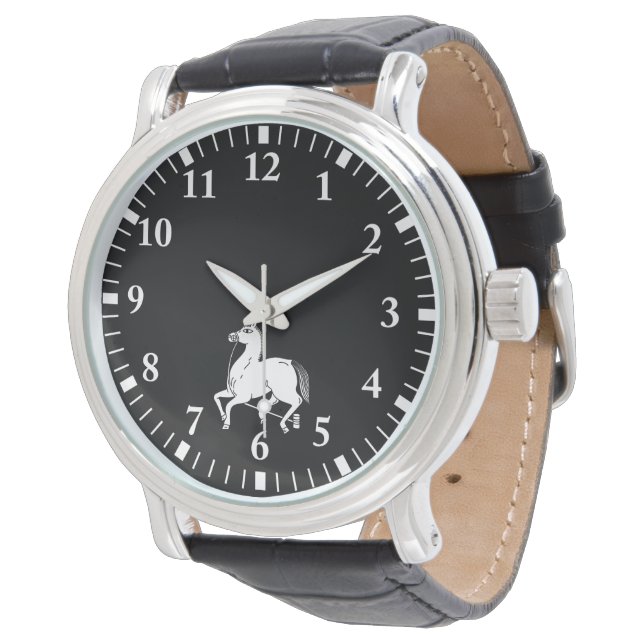 Bunden mästarhäst armbandsur (Vinklad)