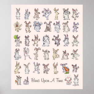 Bunden vid en tidsrumsrunda Poster utskrift