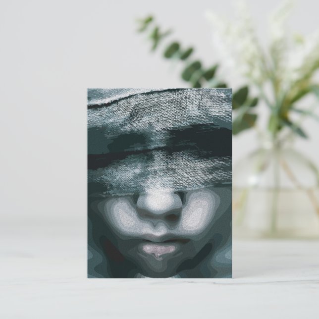 Bunden Vision: Tvingad Tystnad Vykort (Stående Fram)