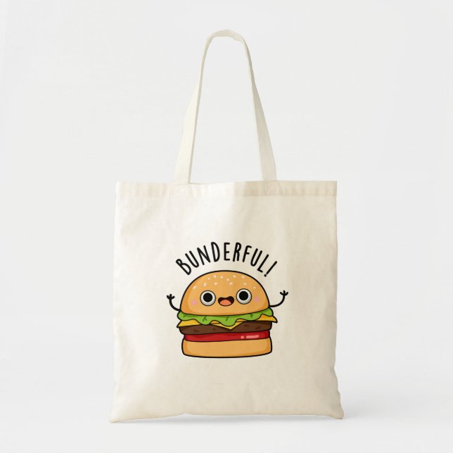 Bunderful Funny Burger Bun Pun Tygkasse (Framsidan)
