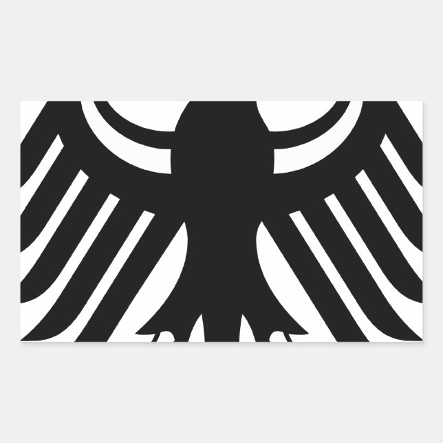 Bundesadler Rektangulärt Klistermärke (Framsida)