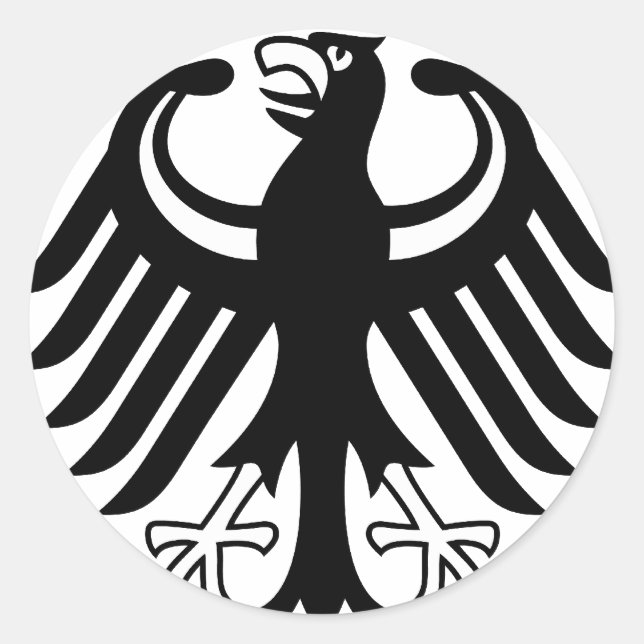 Bundesadler Runt Klistermärke (Framsida)