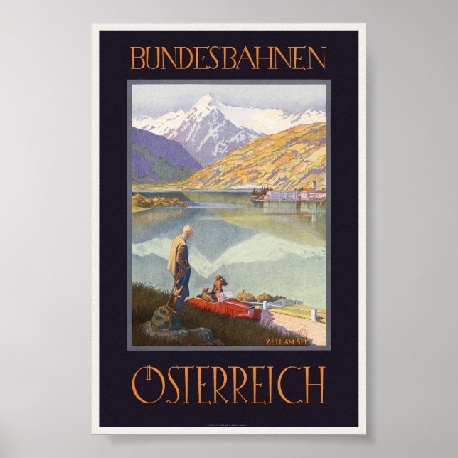 Bundesbahnen Österreich Vintage resor Poster 192 (Framsidan)