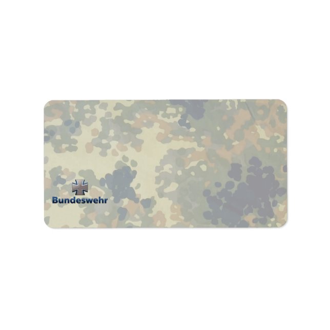 Bundeswehr Emblem Adressetikett (Framsidan)