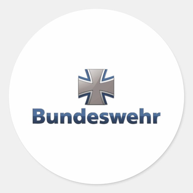 Bundeswehr Emblem Runt Klistermärke (Framsida)