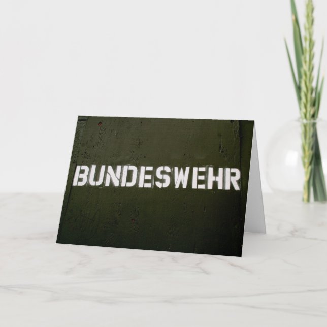 Bundeswehr Kort (Framsida)