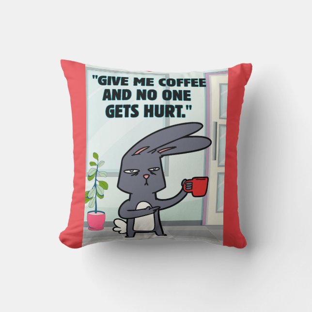 bundet kaffe-offert kudde (Framsida)