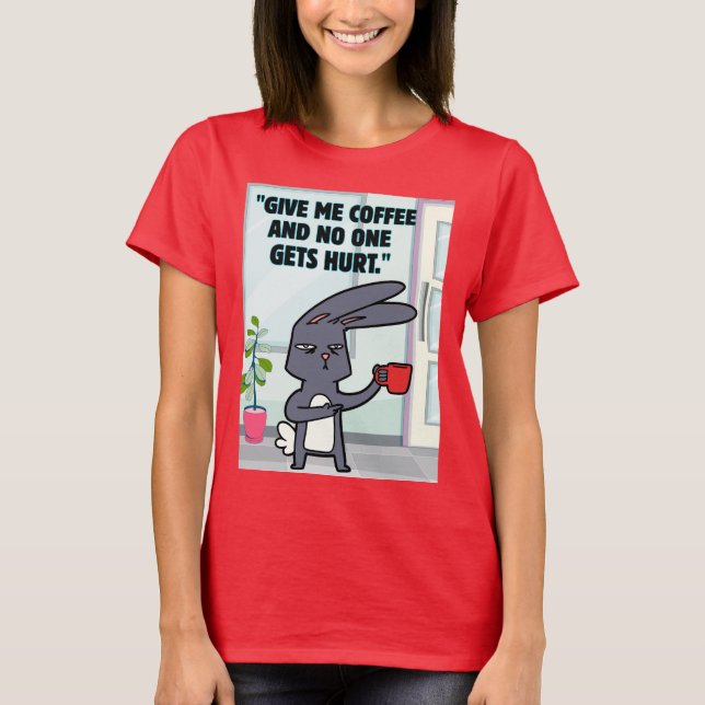 bundet kaffe-offert t shirt (Framsida)