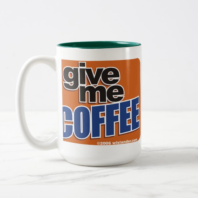 Bundit kaffe 1 Två-Tonad mugg (Vänster)