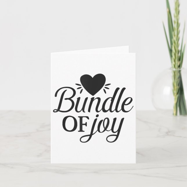 Bundle Of Joy Love Quote Cute Motivation  Kort (Framsida)