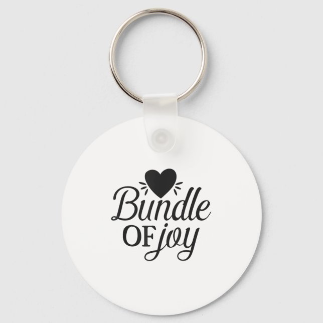 Bundle Of Joy Love Quote Cute Motivation  Nyckelring (Framsida)