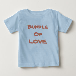 BUNDLE OF KÄRLEK - Simple Cute Blue / Brown Tee