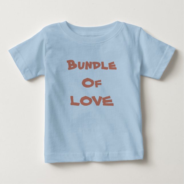 BUNDLE OF KÄRLEK - Simple Cute Blue / Brown Tee (Framsida)